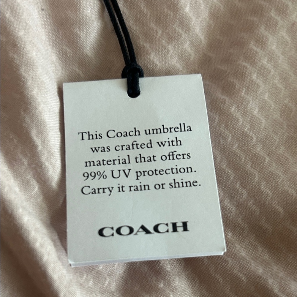 Coach Red and Blue Striped Umbrella - Picture 6 of 13